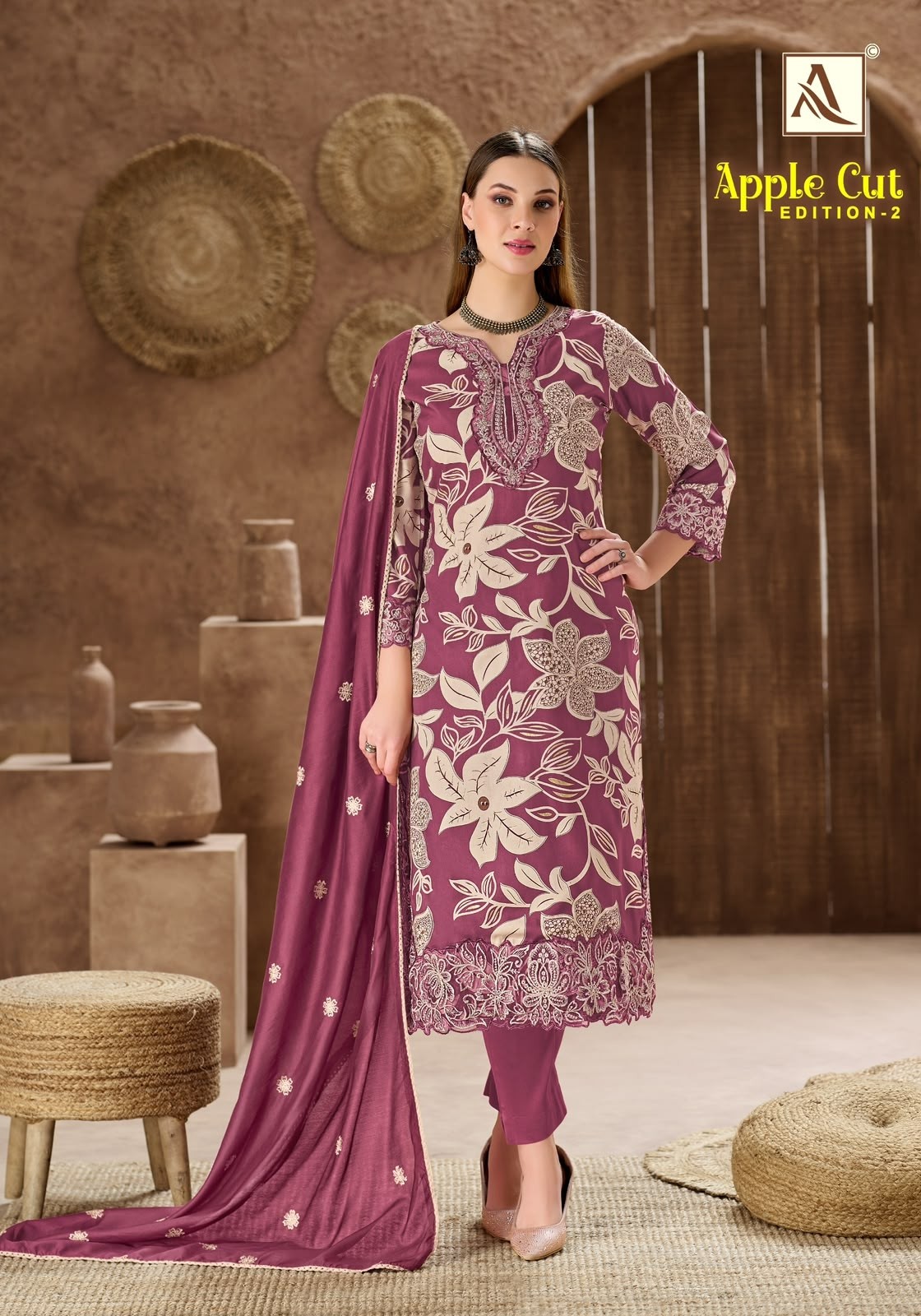 ALOK SUIT | APPLE CUT-2 | Premium Viscose Designer Collection