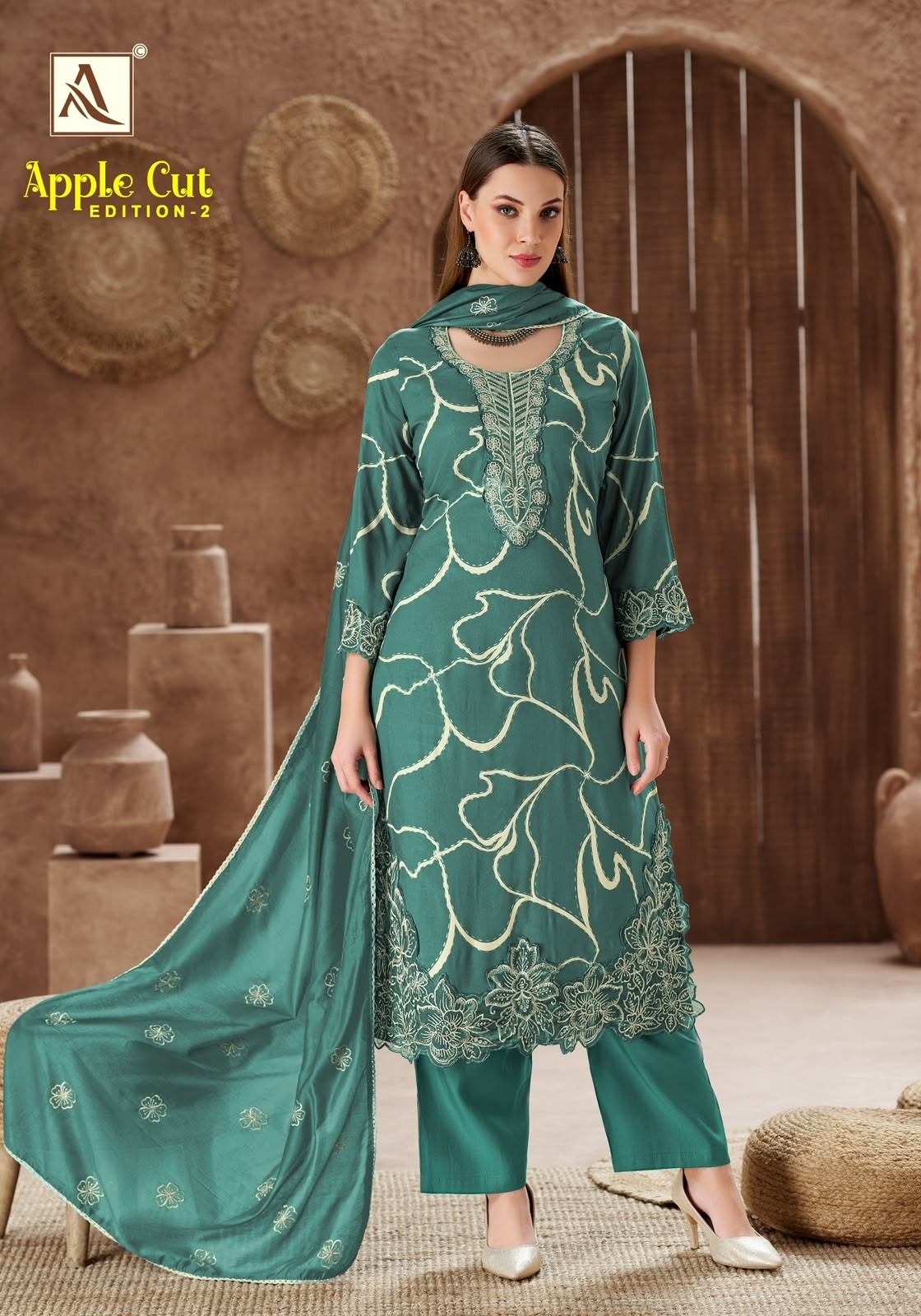 ALOK SUIT | APPLE CUT-2 | Premium Viscose Designer Collection