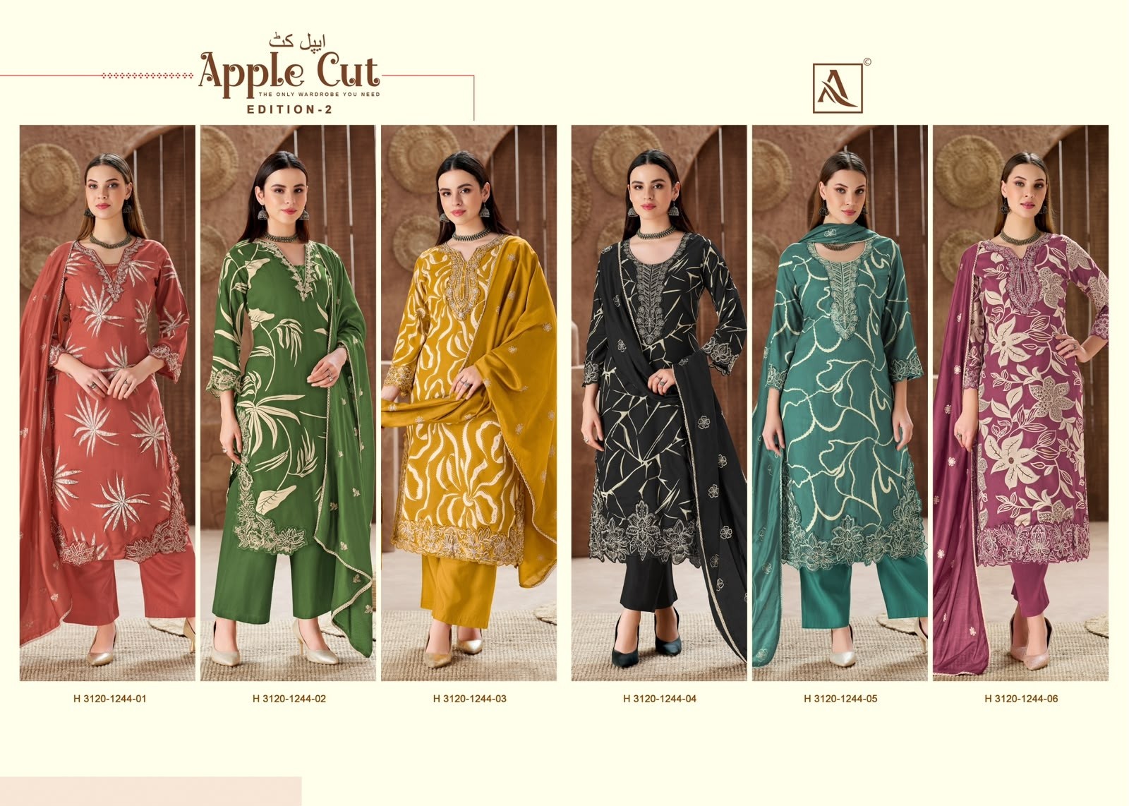 ALOK SUIT | APPLE CUT-2 | Premium Viscose Designer Collection