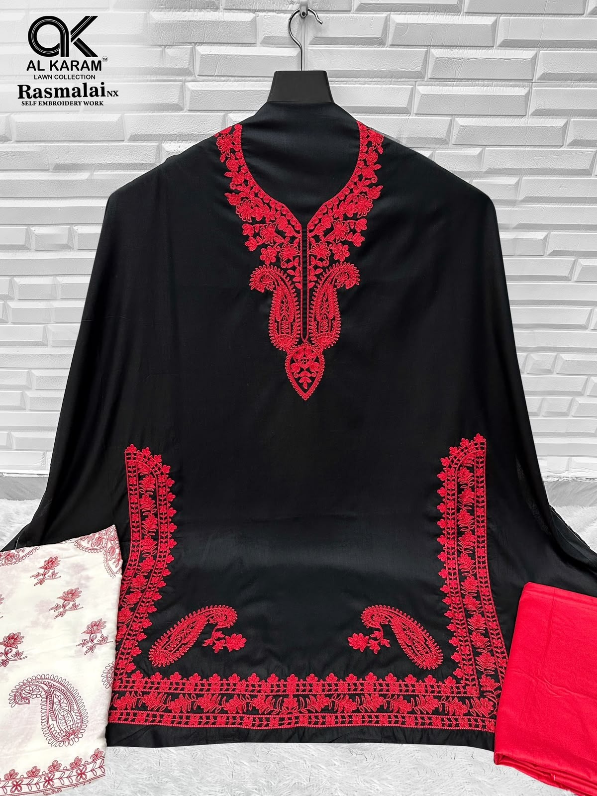 AL KARAM | RASMALAI NX | Rayon Self Embroidery Collection