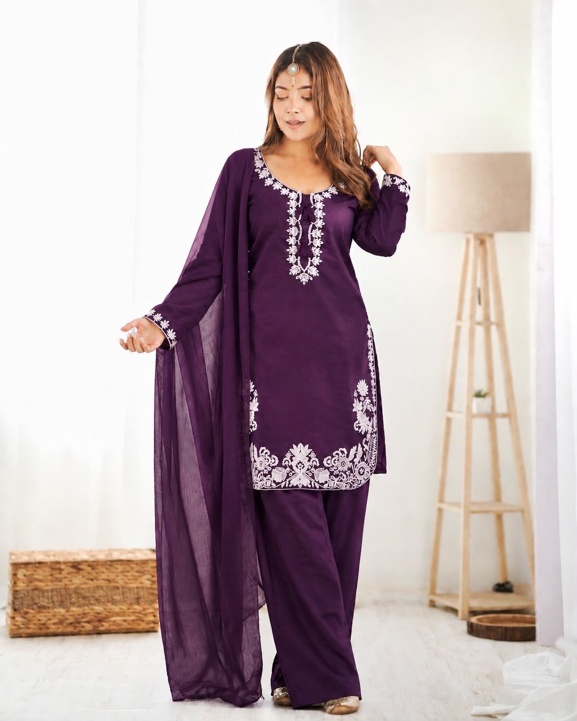 HK-1748 | Pure Roman Embroidered Designer Collection
