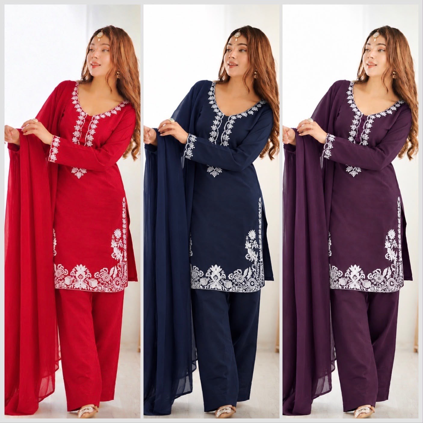 HK-1748 | Pure Roman Embroidered Designer Collection