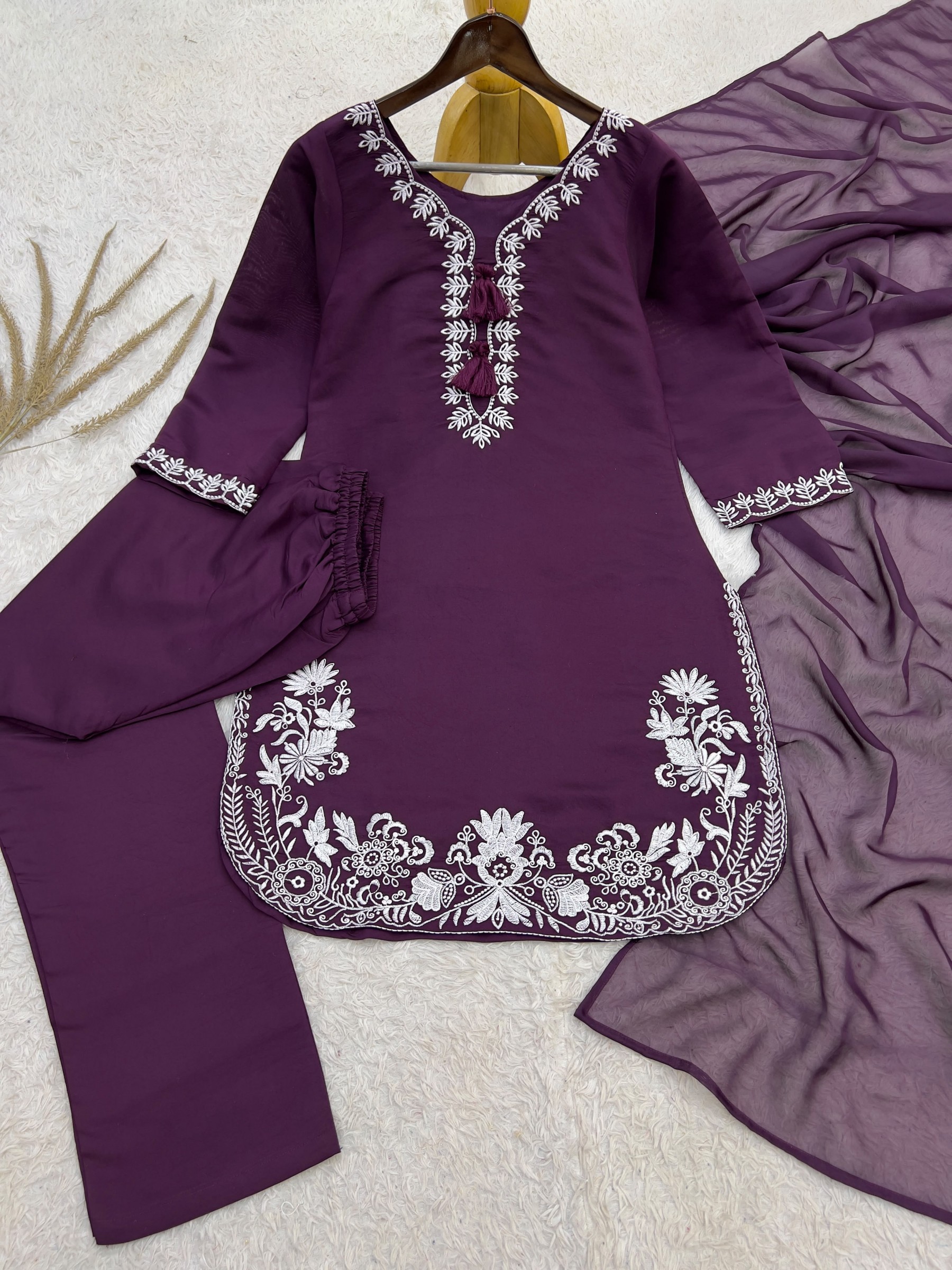 HK-1748 | Pure Roman Embroidered Designer Collection
