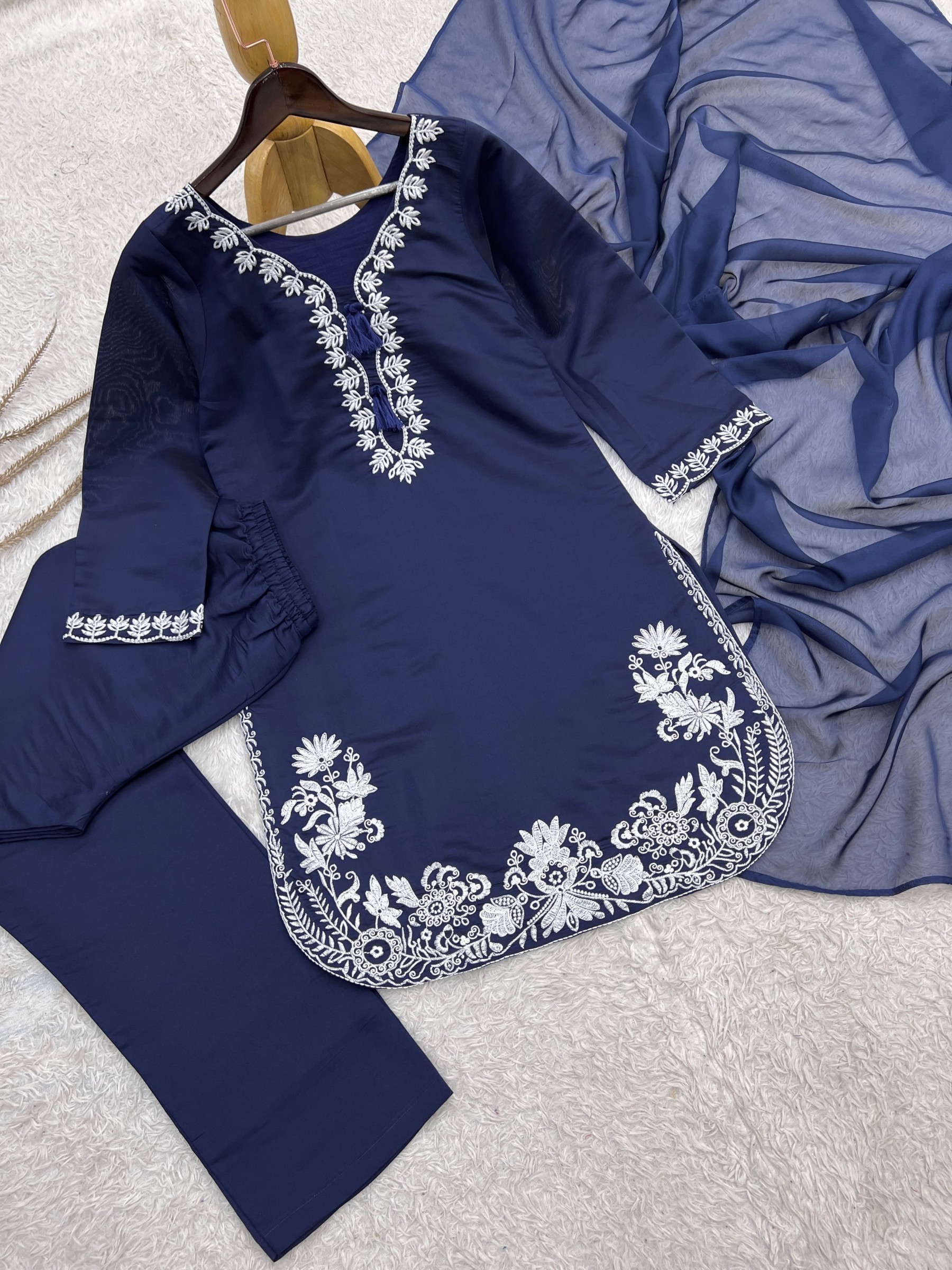 HK-1748 | Pure Roman Embroidered Designer Collection