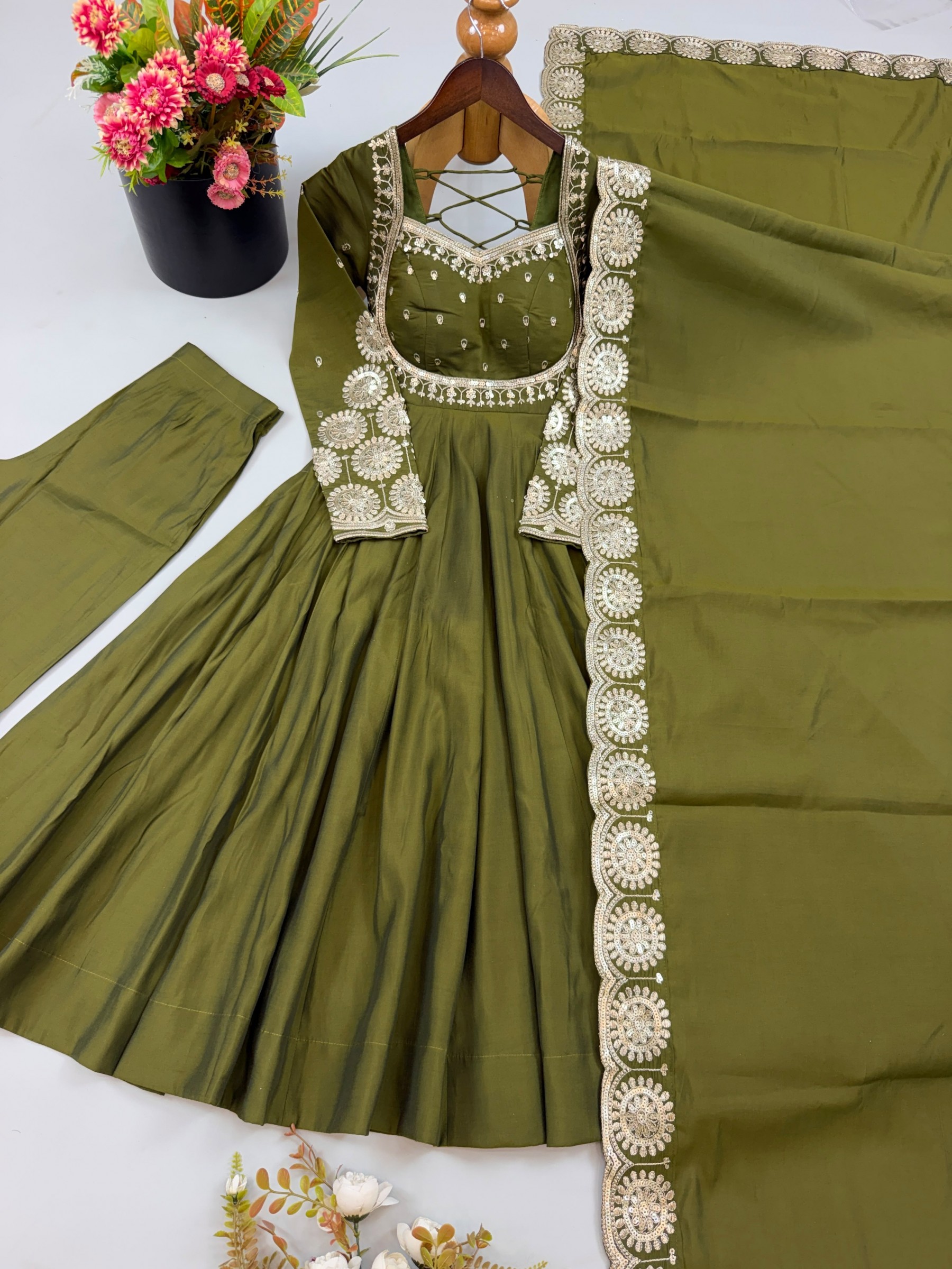 ZF-5026 | Designer Embroidered Anarkali Set