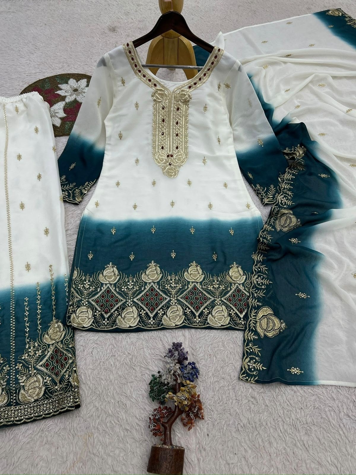 jd-658-dual-tone-pending-star-georgette-embroidered-palazzo-set