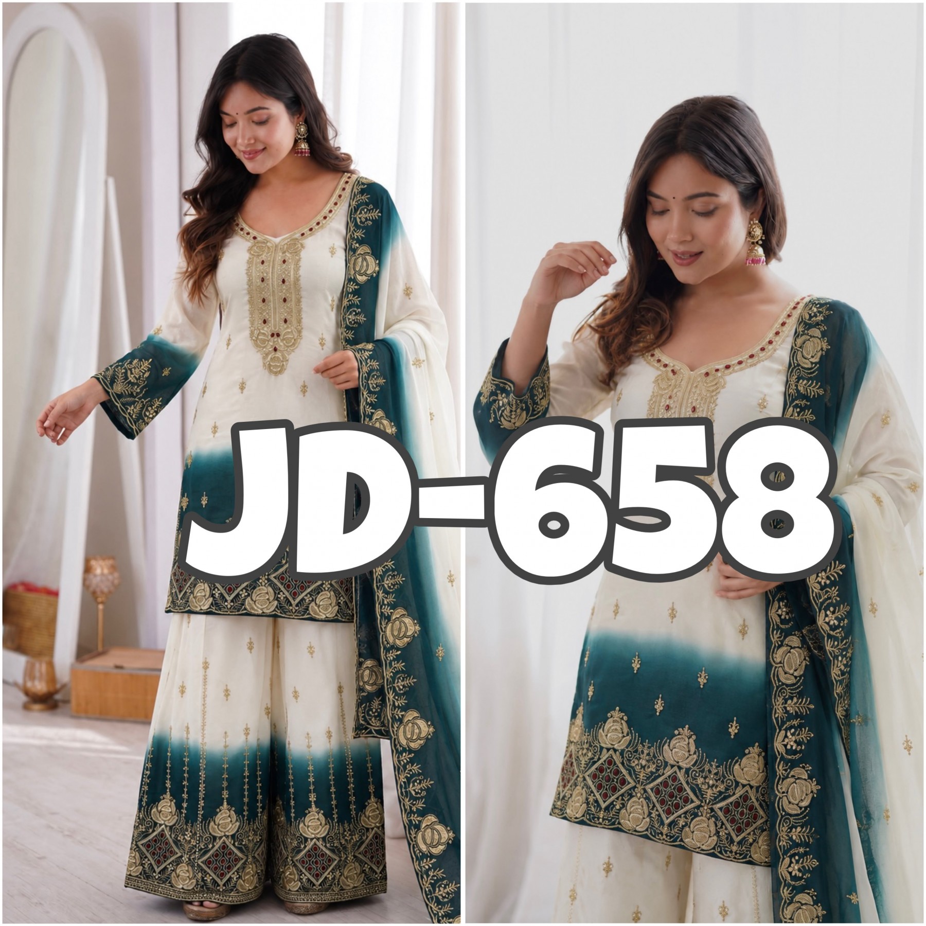jd-658-dual-tone-pending-star-georgette-embroidered-palazzo-set
