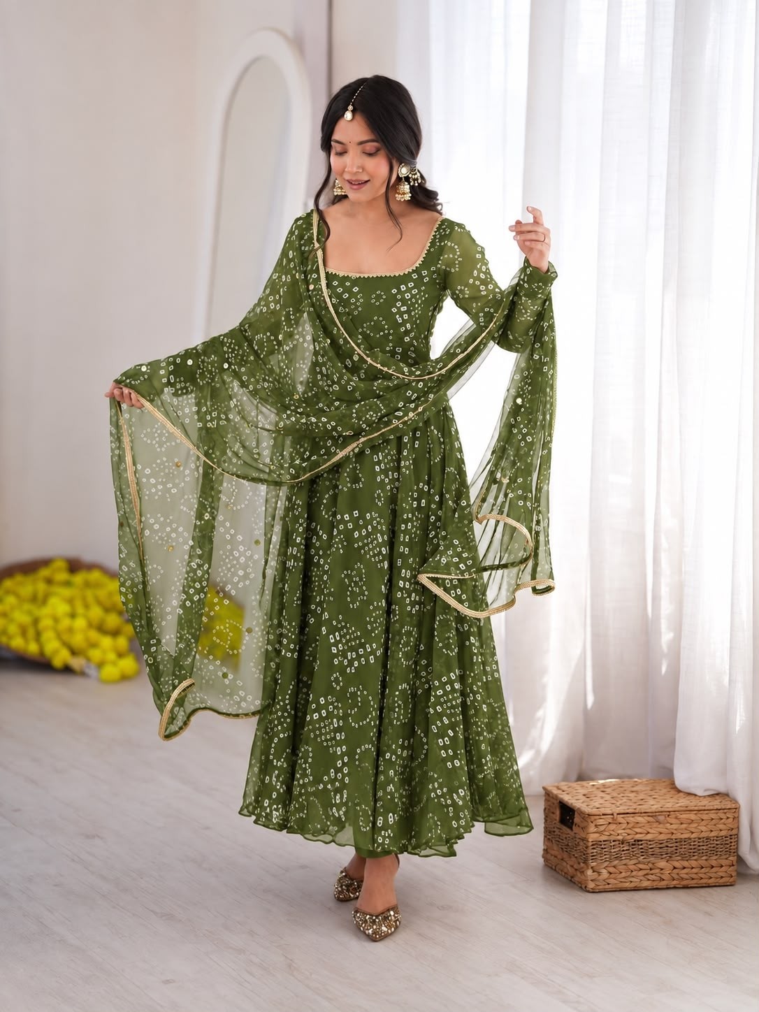 5000 Series | Style 6063 | Digital Printed Anarkali Collection