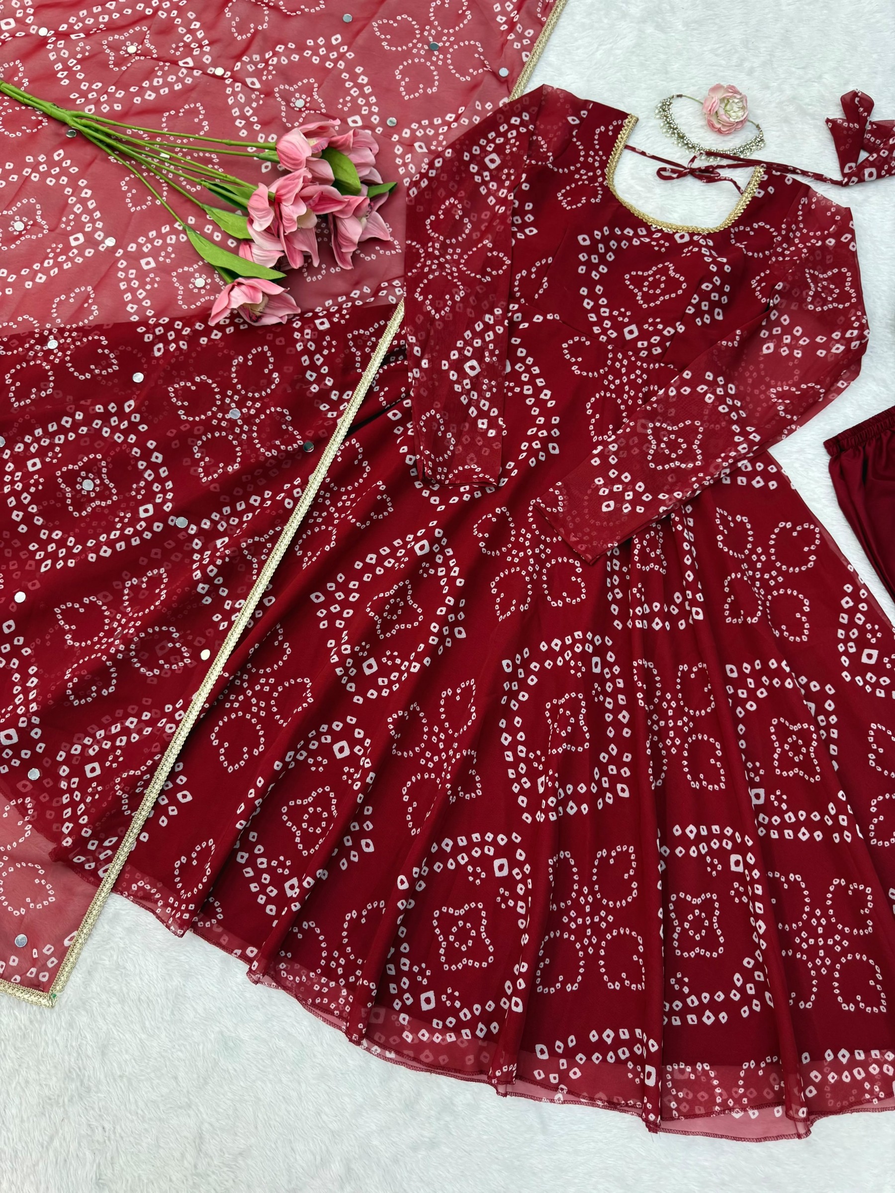 5000 Series | Style 6063 | Digital Printed Anarkali Collection
