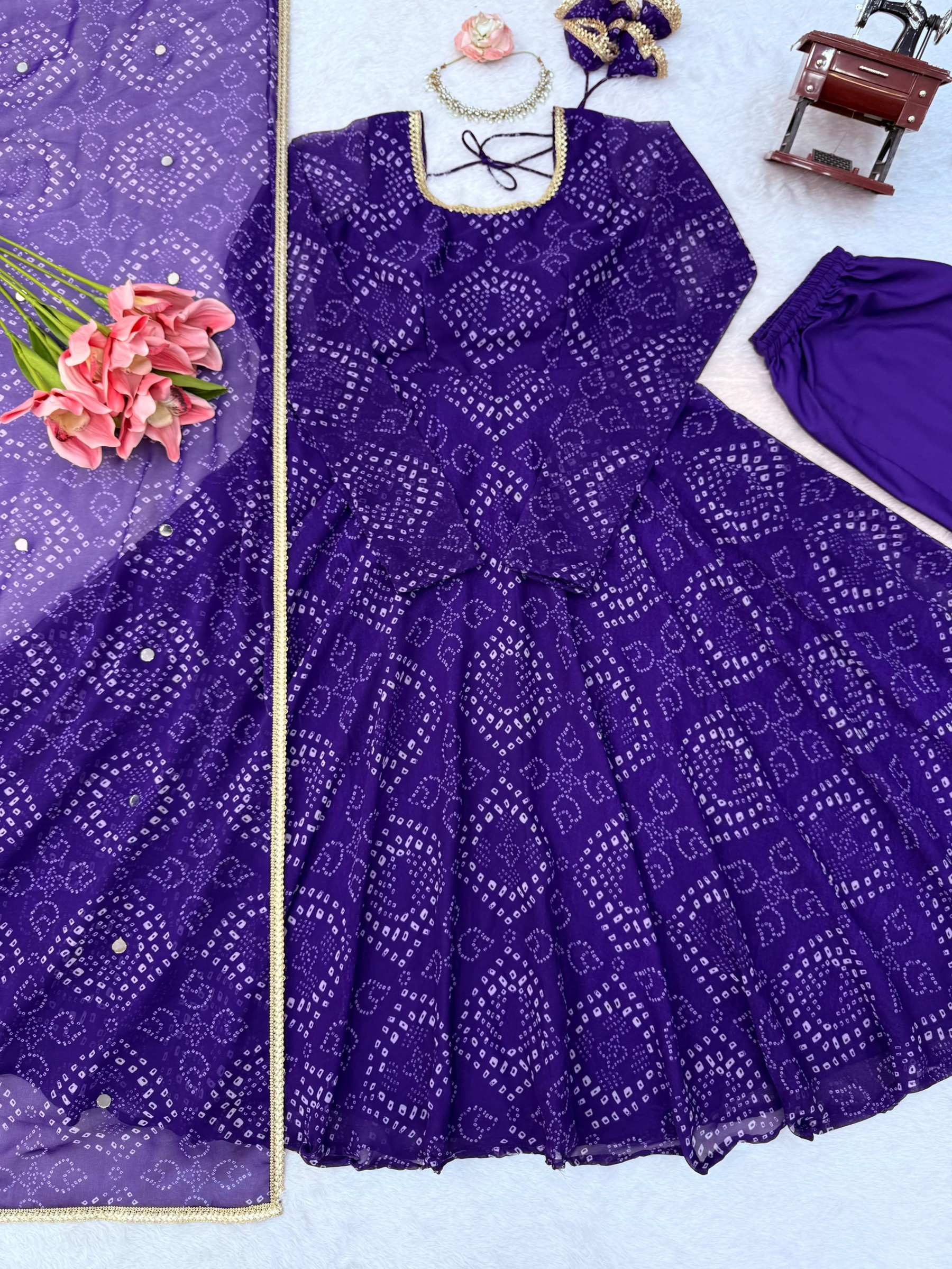 5000 Series | Style 6063 | Digital Printed Anarkali Collection