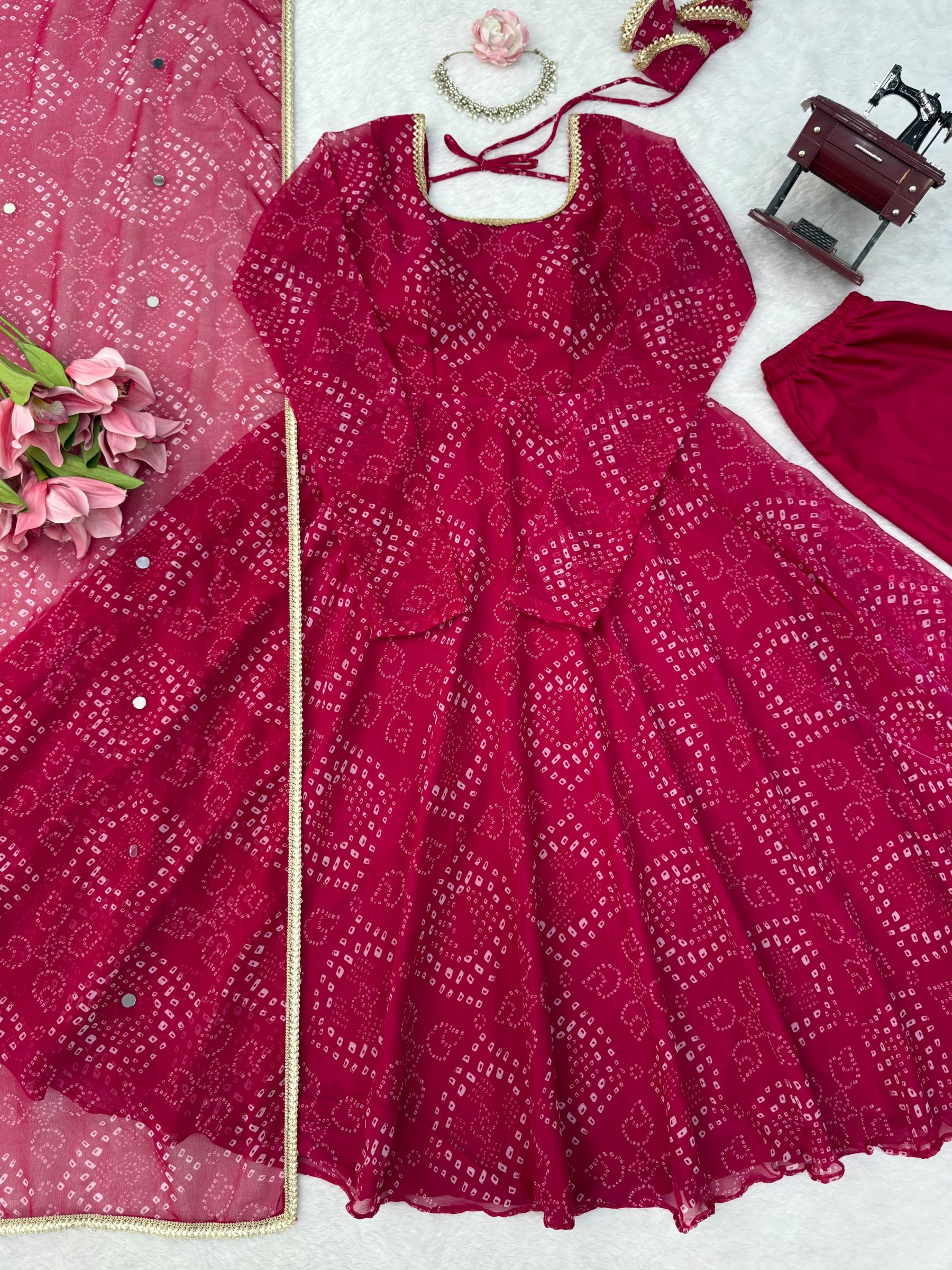 5000 Series | Style 6063 | Digital Printed Anarkali Collection