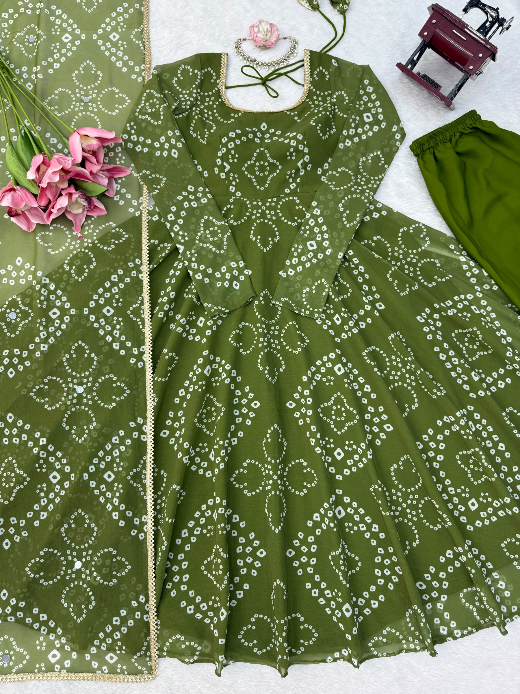 5000 Series | Style 6063 | Digital Printed Anarkali Collection