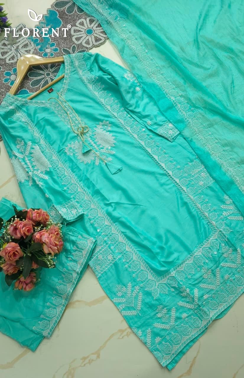 FLORENT 1091 CD | Heavy Rayon Embroidered Readymade Collection