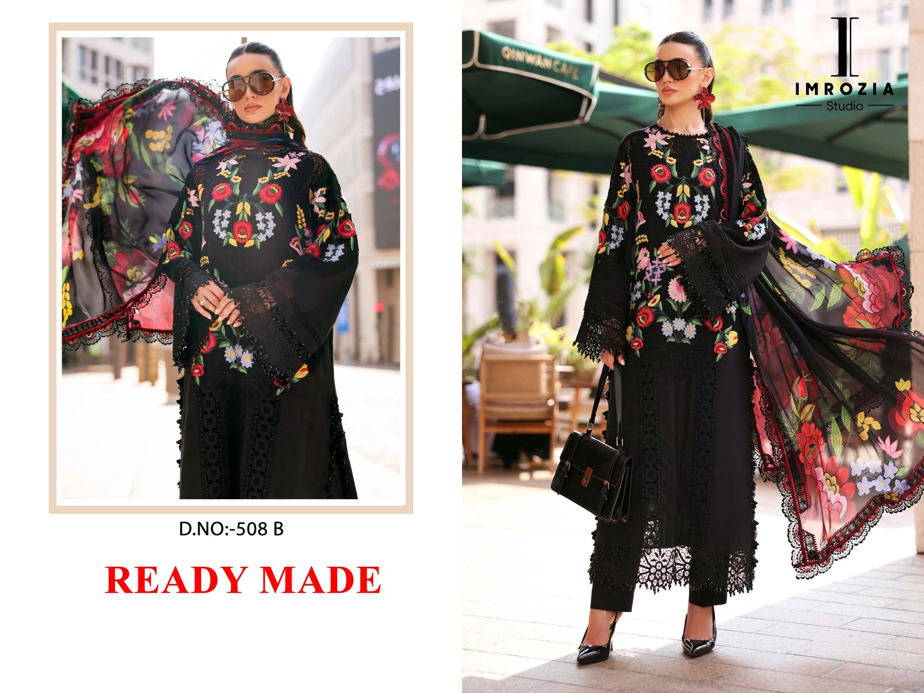 IMROZIA STUDIO 508 AB | Cambric Cotton Embroidered Collection