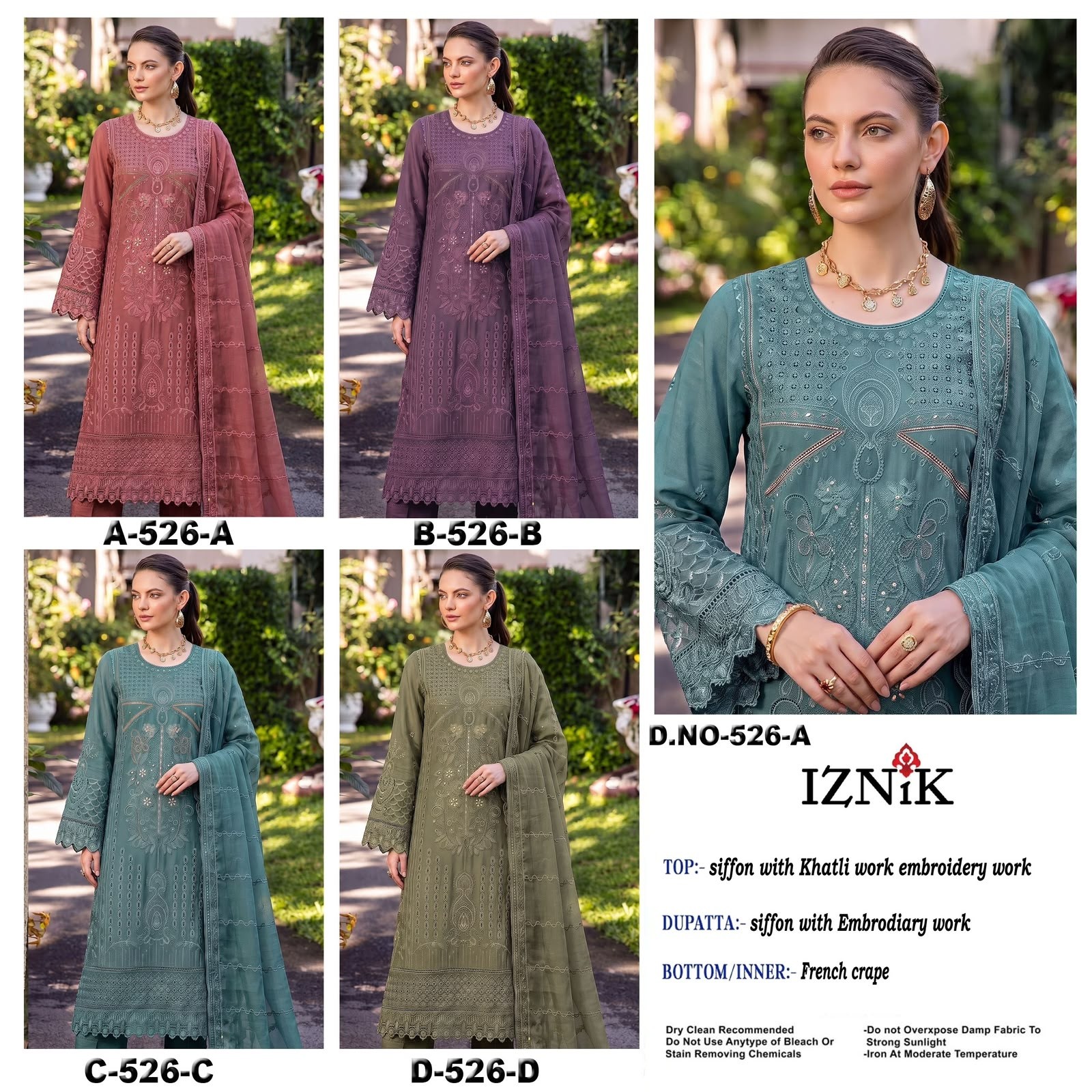 IZNIK FAB | A-526 Heavy Embroidered Designer Collection