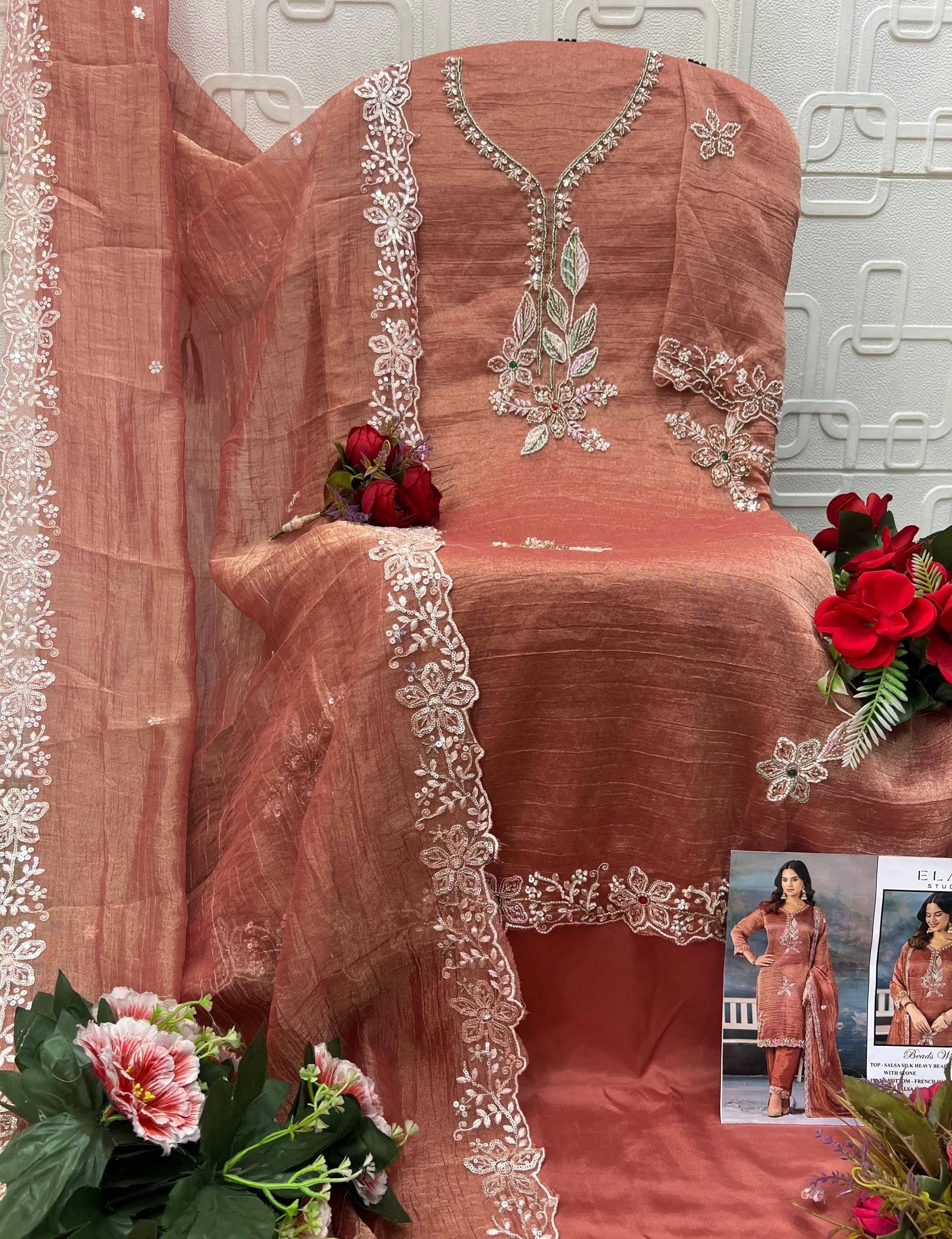 ELAN STUDIO | E-64 Heavy Beads Embroidered Collection