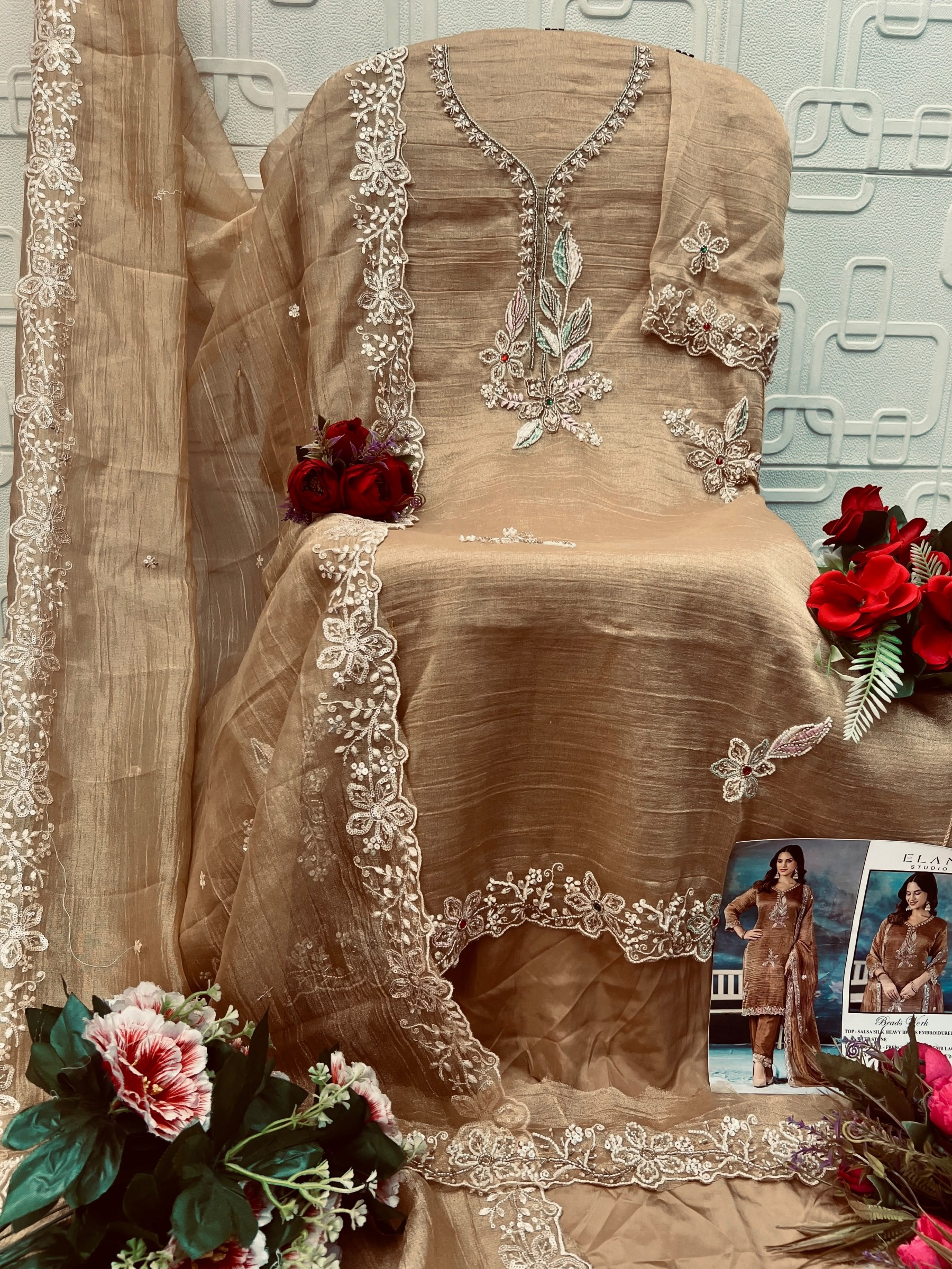 ELAN STUDIO | E-64 Heavy Beads Embroidered Collection