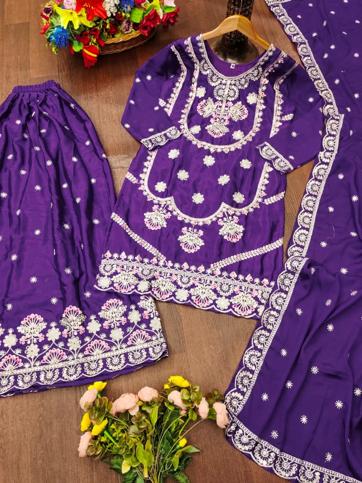 FE-155 | Chinon Sequence & Multi Embroidered Sharara Collection