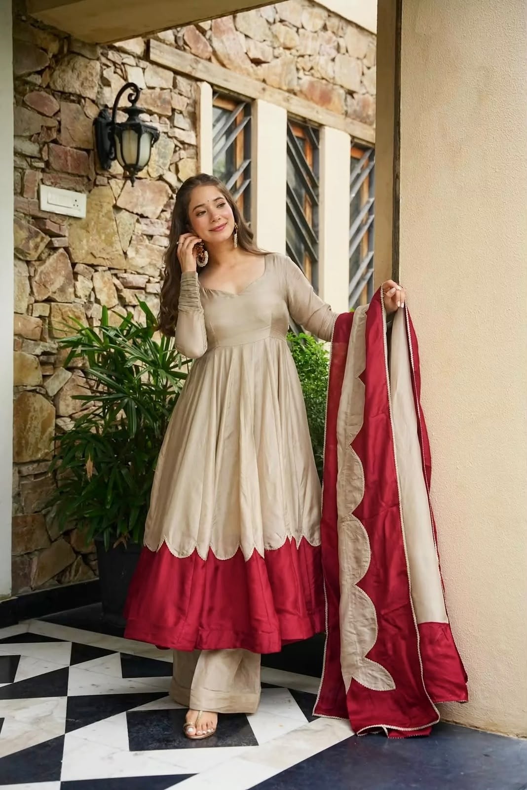 AD249 | Pure Roman Silk Designer Anarkali Collection