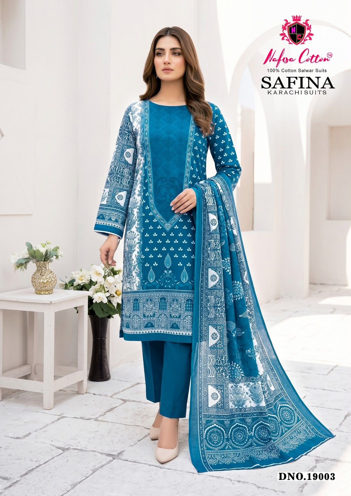 NAFISA COTTON | Safina Karachi Suits Vol. 19