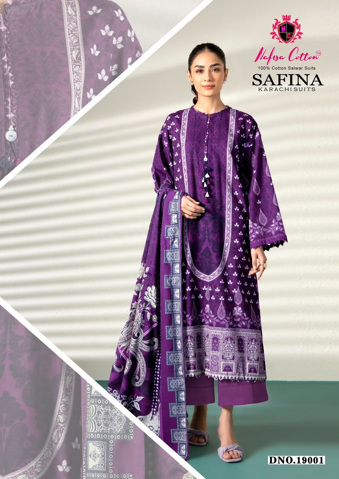NAFISA COTTON | Safina Karachi Suits Vol. 19