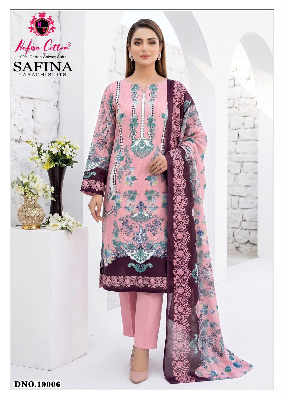 NAFISA COTTON | Safina Karachi Suits Vol. 19