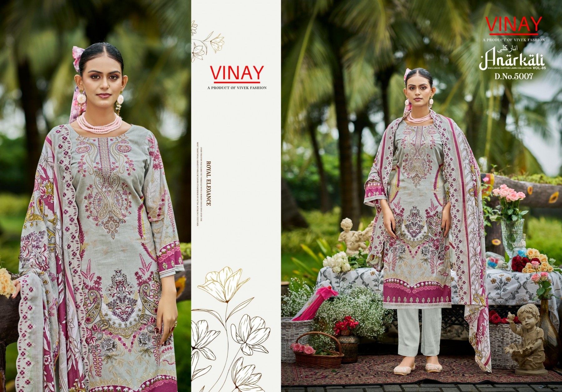 VINAY | Anarkali Vol. 5 Cotton Embroidery Collection