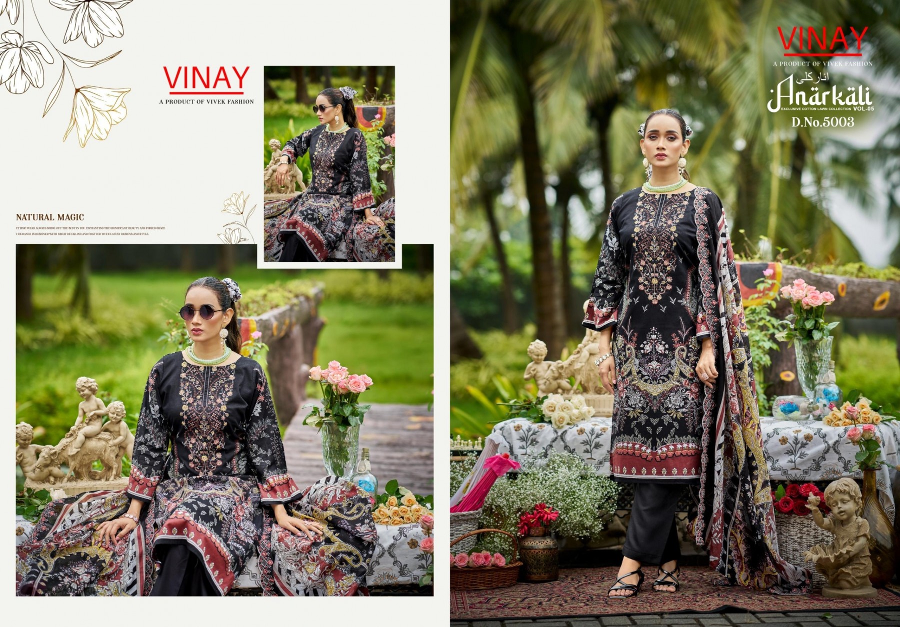 VINAY | Anarkali Vol. 5 Cotton Embroidery Collection