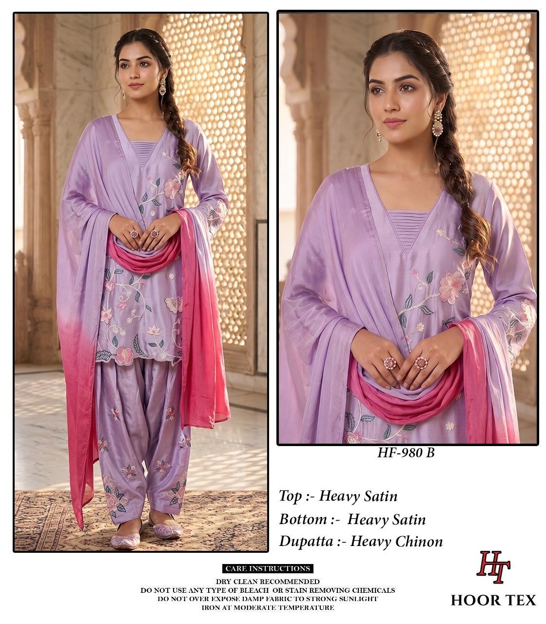 HOOR TEX | HF-980 Heavy Satin Pakistani Collection
