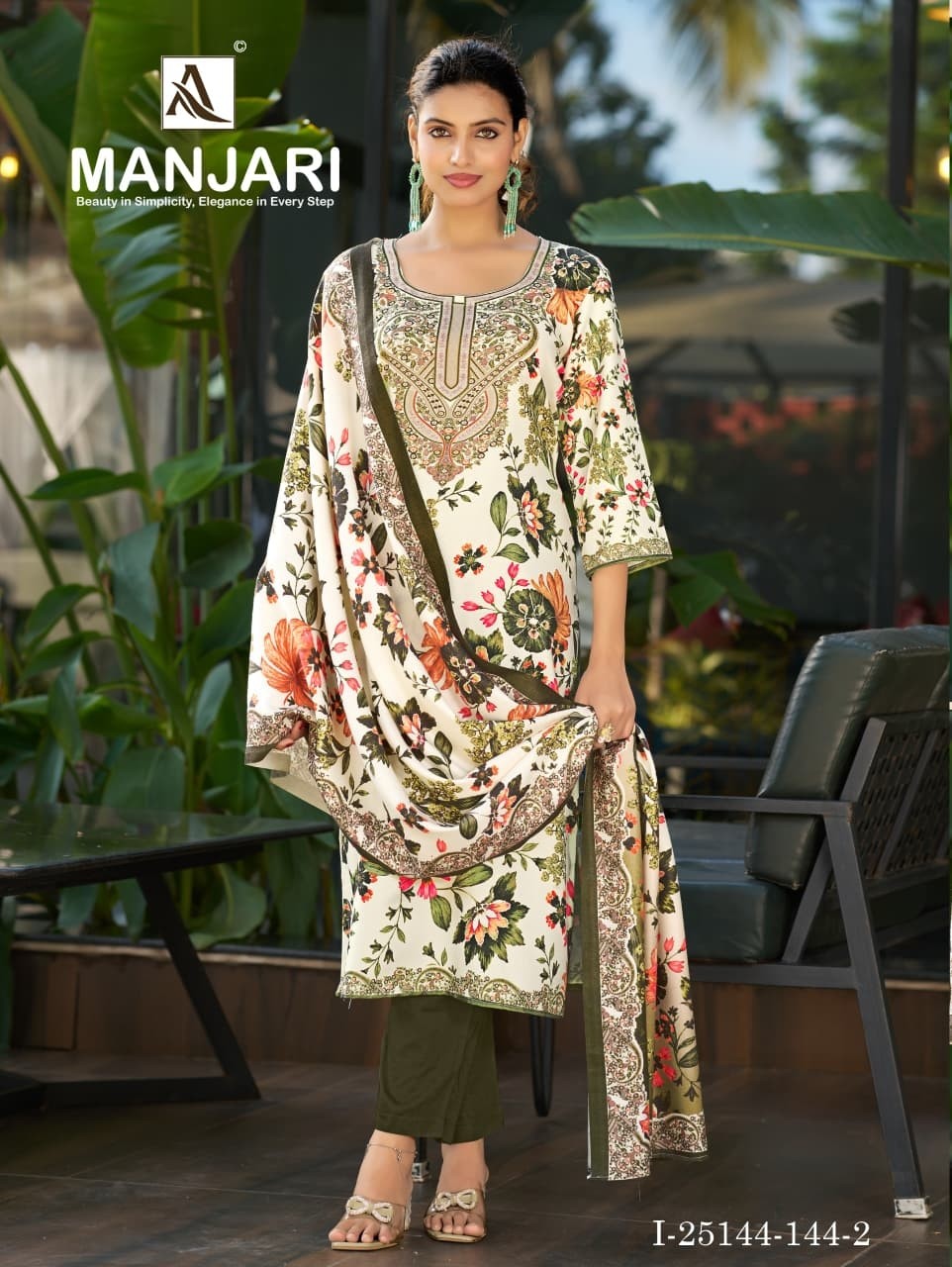 ALOK SUIT | Manjari Pashmina Designer Collection