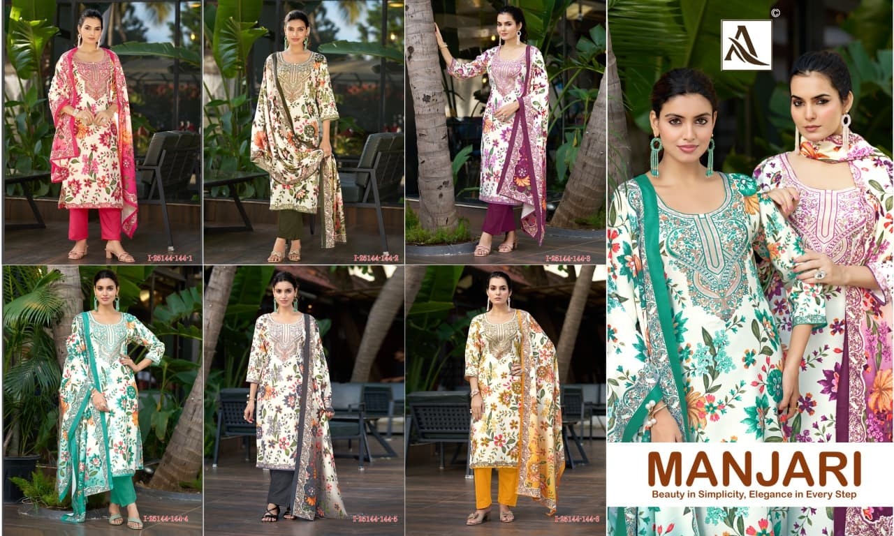 ALOK SUIT | Manjari Pashmina Designer Collection