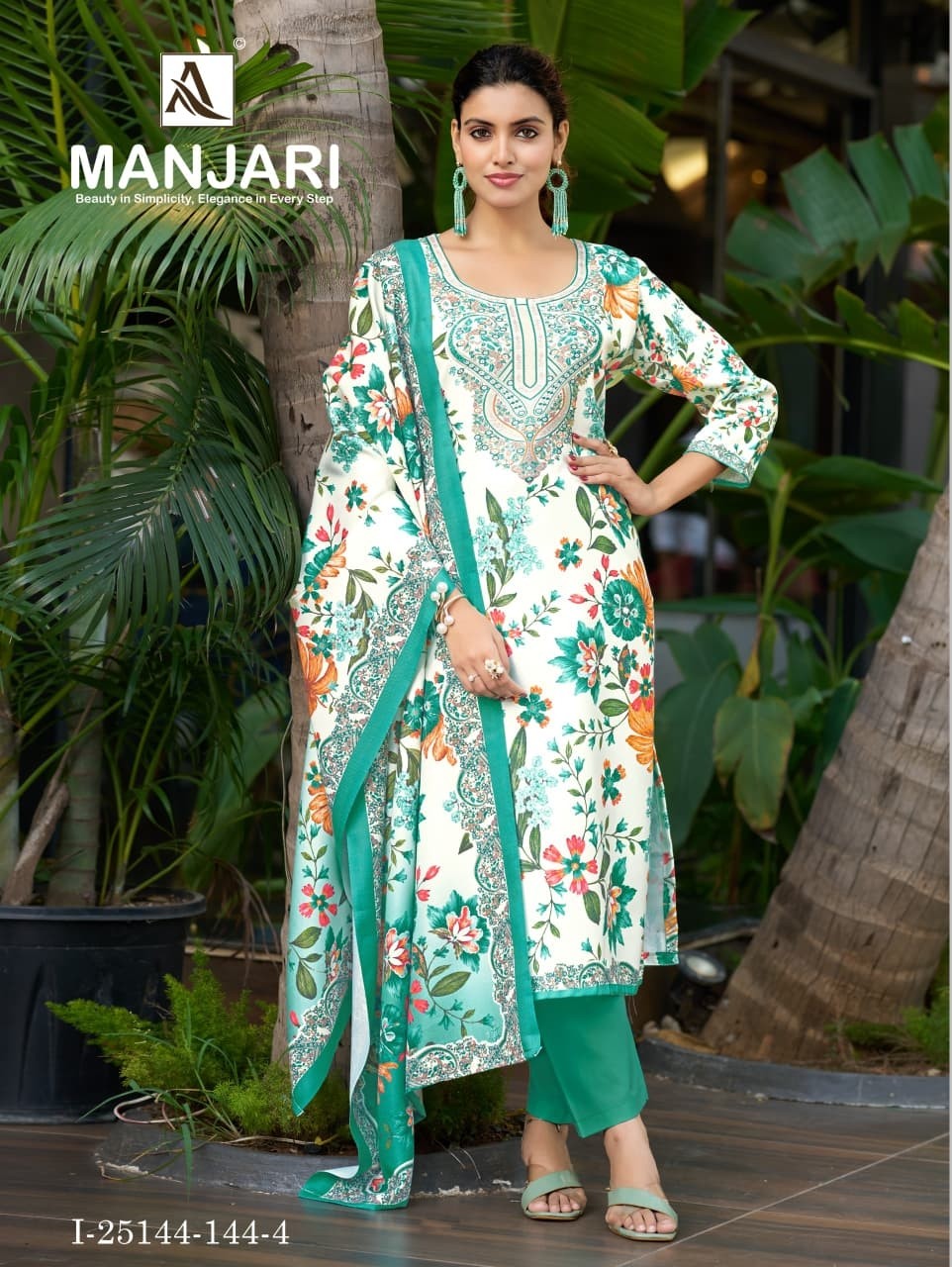 ALOK SUIT | Manjari Pashmina Designer Collection