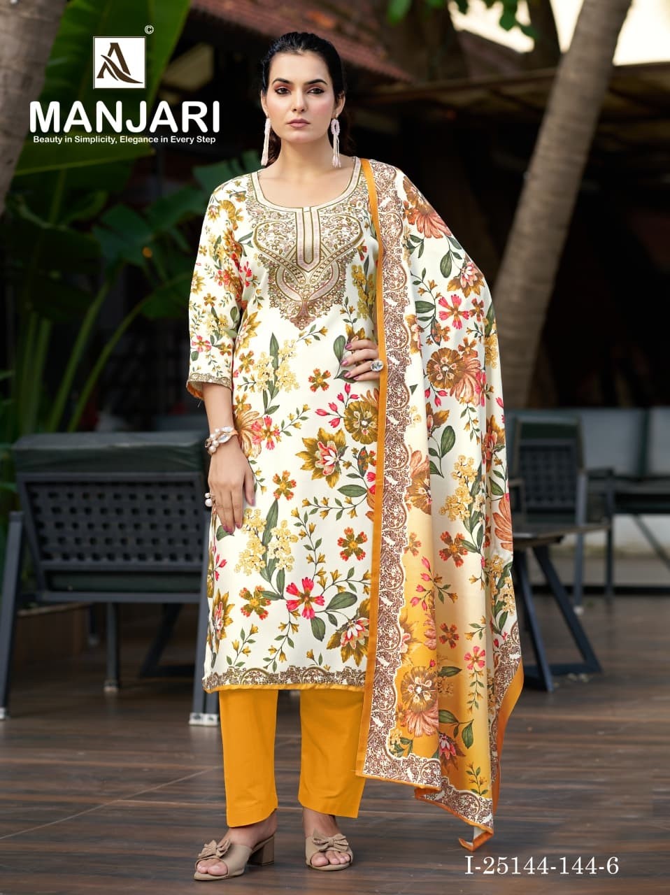 ALOK SUIT | Manjari Pashmina Designer Collection