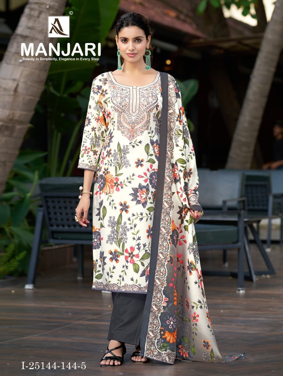 ALOK SUIT | Manjari Pashmina Designer Collection
