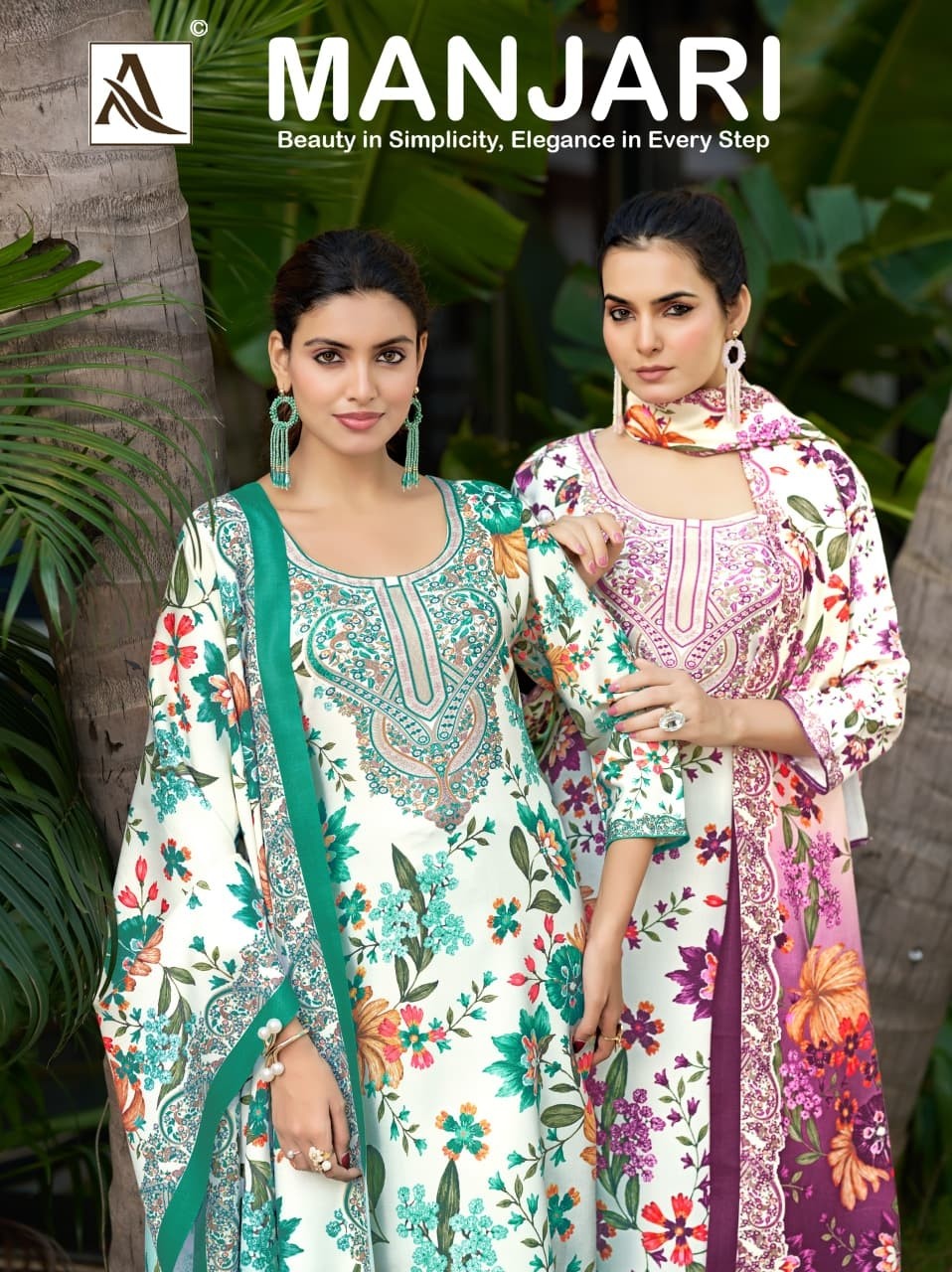 ALOK SUIT | Manjari Pashmina Designer Collection