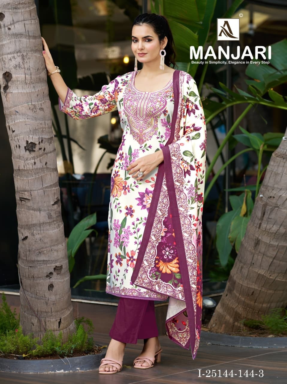 ALOK SUIT | Manjari Pashmina Designer Collection