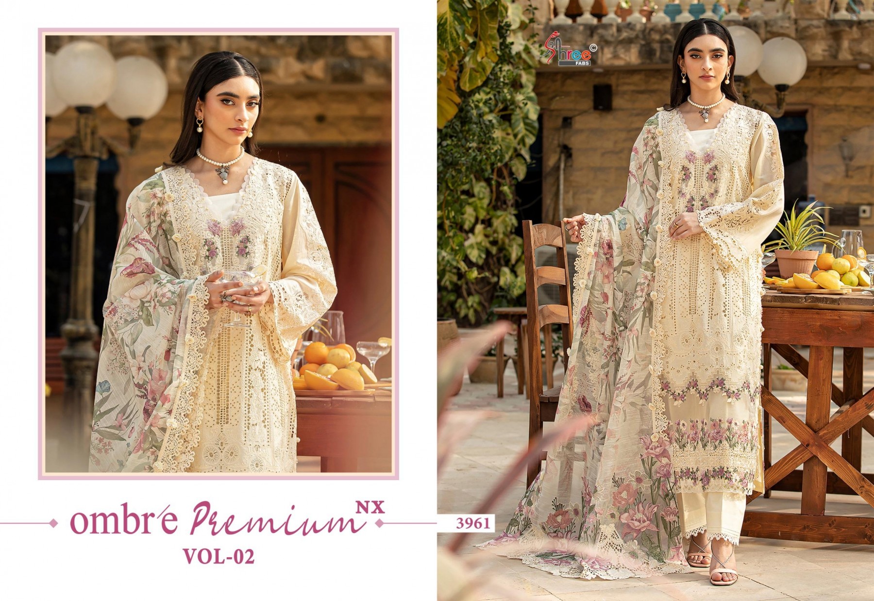 Shree Fabs Surat | OMBRE PREMIUM VOL-2 NX | Heavy Embroidered Dupatta Collection