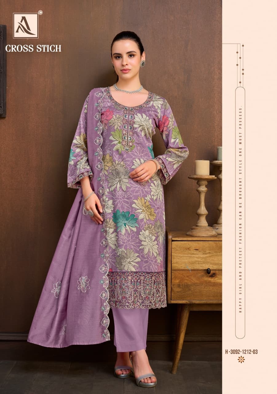 ALOK SUIT | CROSS STITCH | Premium Designer Collection