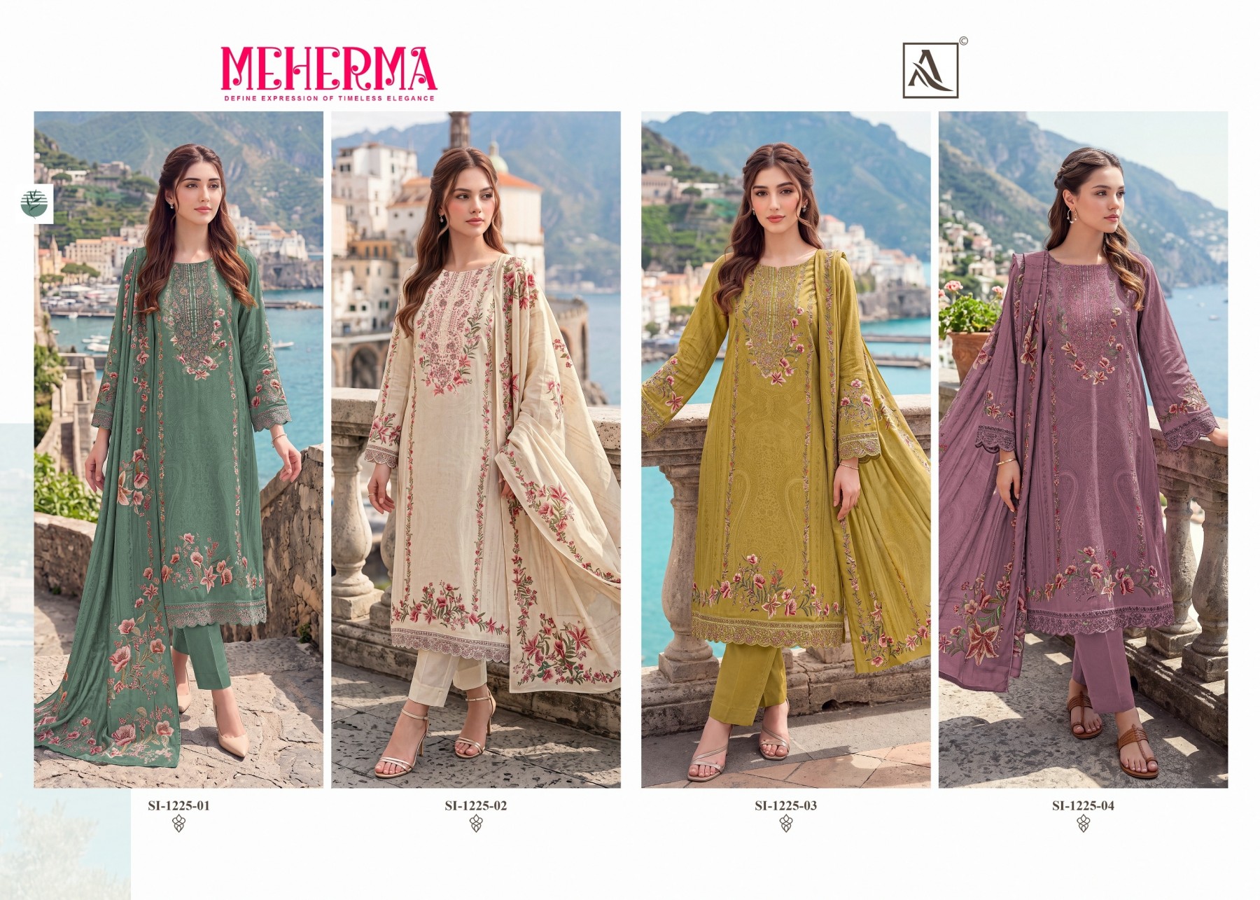 ALOK SUIT MEHERMA Designer Pakistani Collection