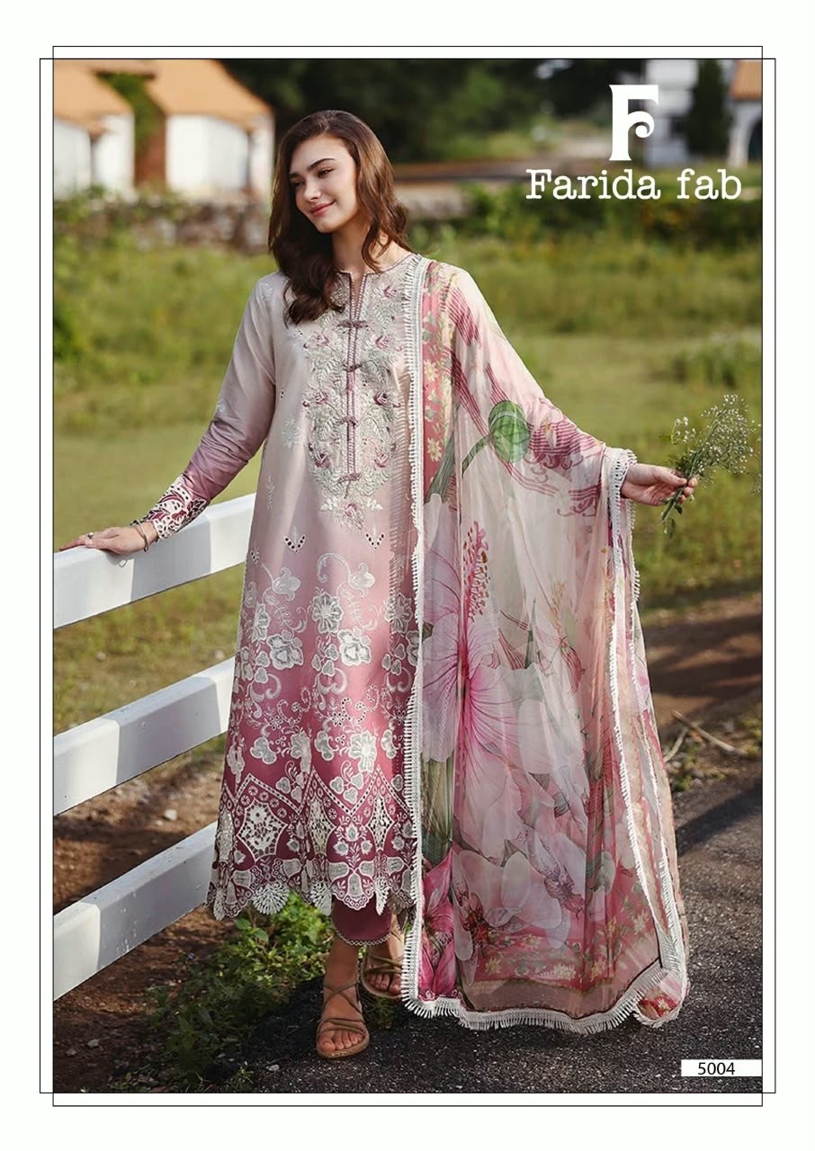 FARIDA FAB AMARA VOL 5 Pure Cotton Designer Collection