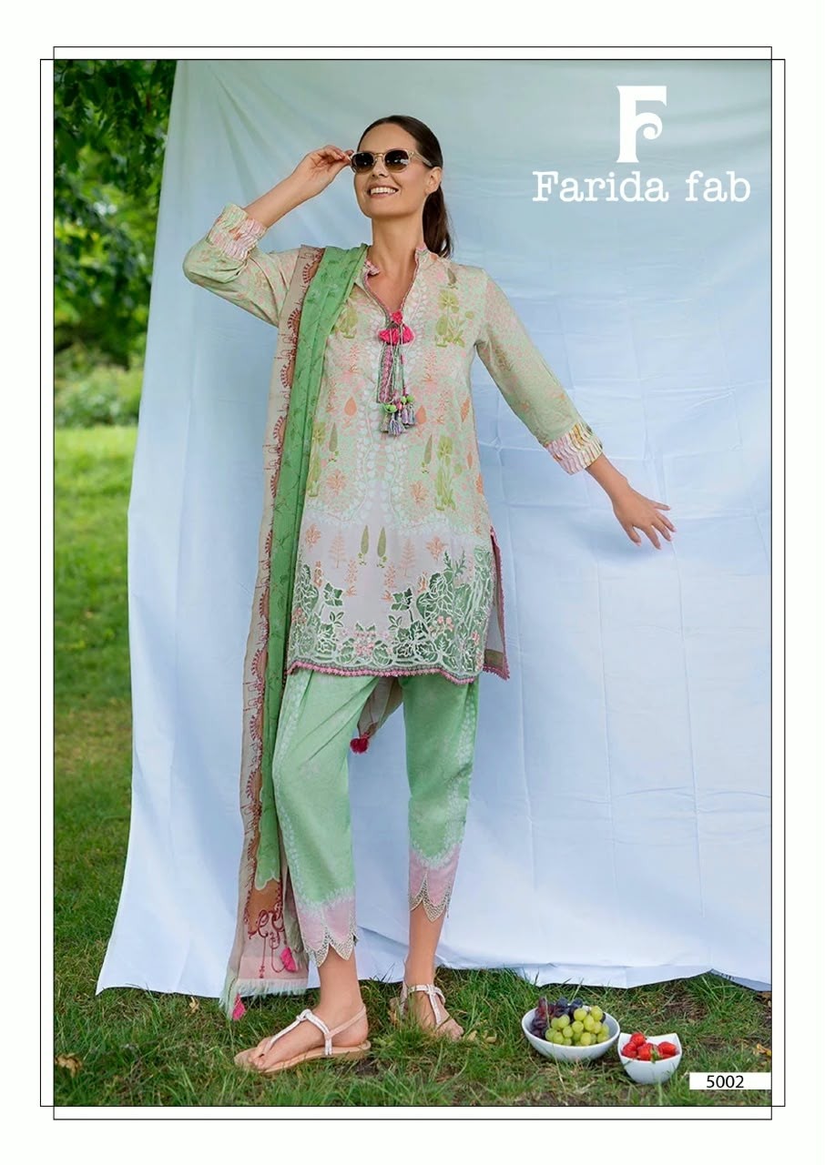 FARIDA FAB AMARA VOL 5 Pure Cotton Designer Collection