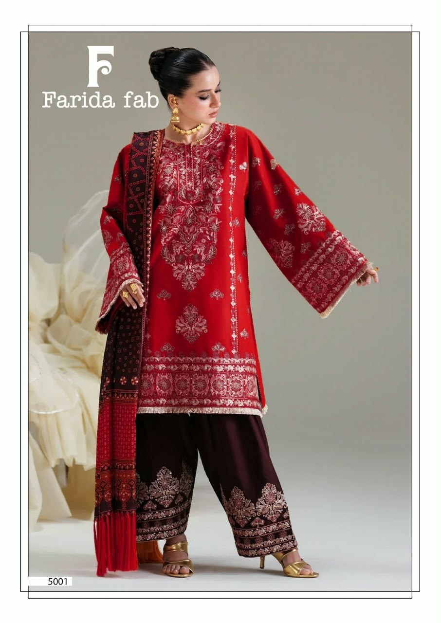 FARIDA FAB AMARA VOL 5 Pure Cotton Designer Collection