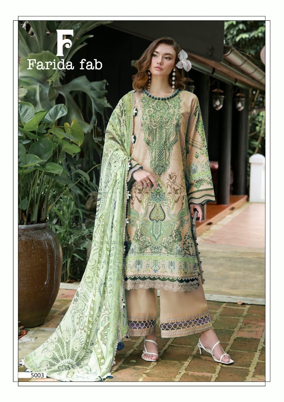 FARIDA FAB AMARA VOL 5 Pure Cotton Designer Collection