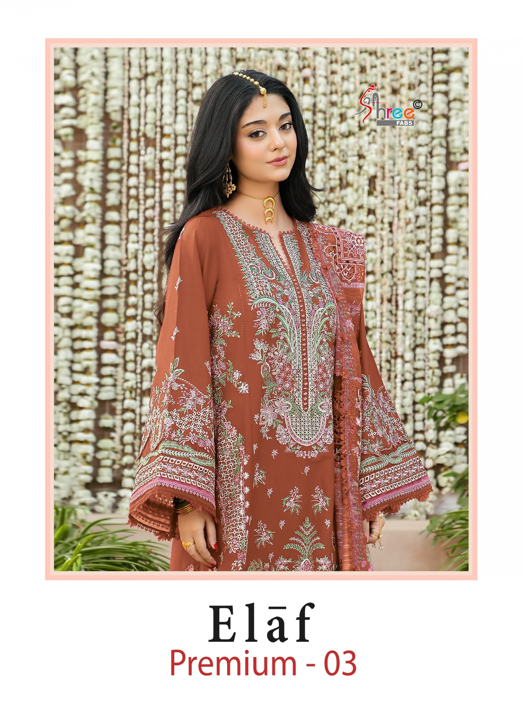 ELAF PREMIUM-03 Heavy Embroidered Dupatta Collection
