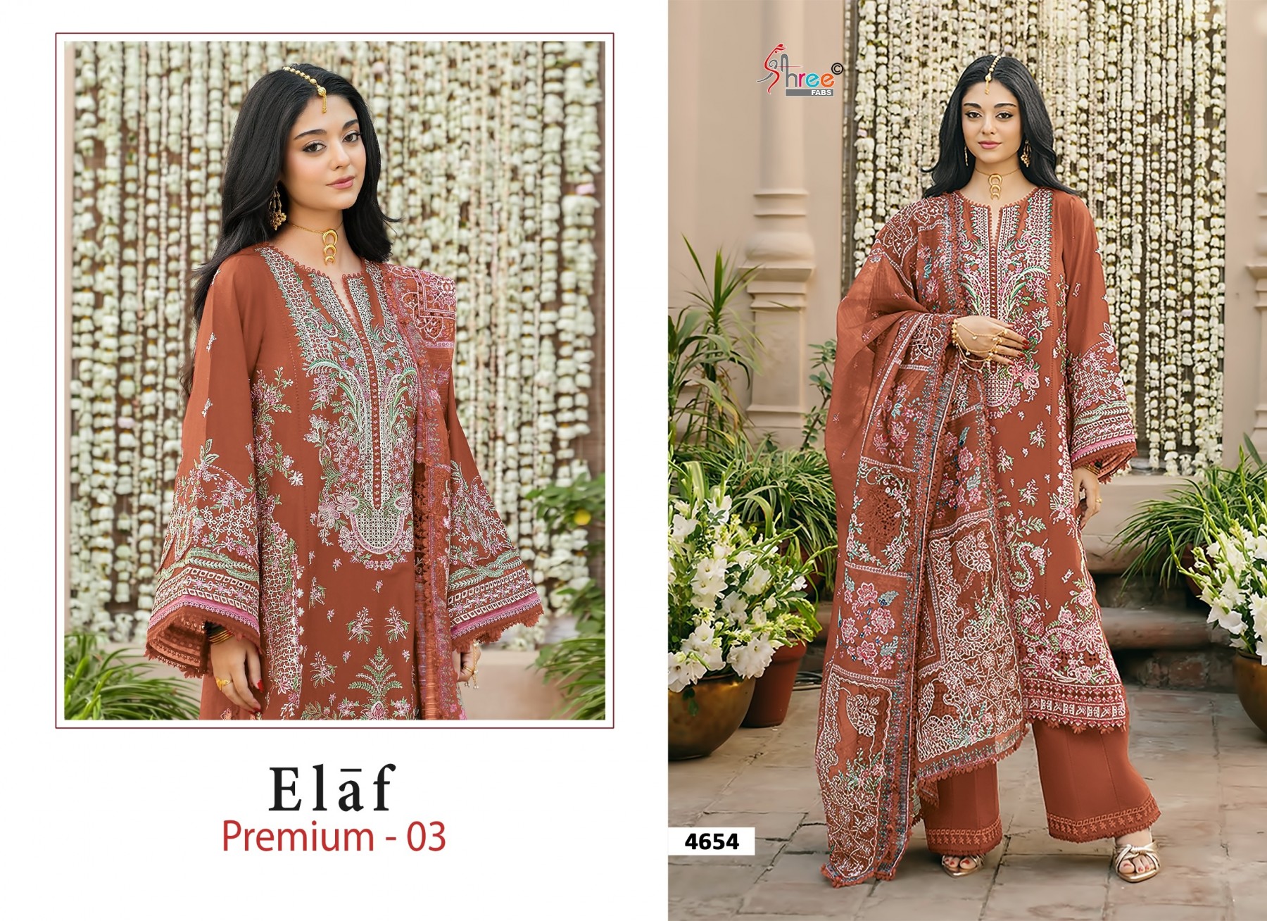 ELAF PREMIUM-03 Heavy Embroidered Dupatta Collection