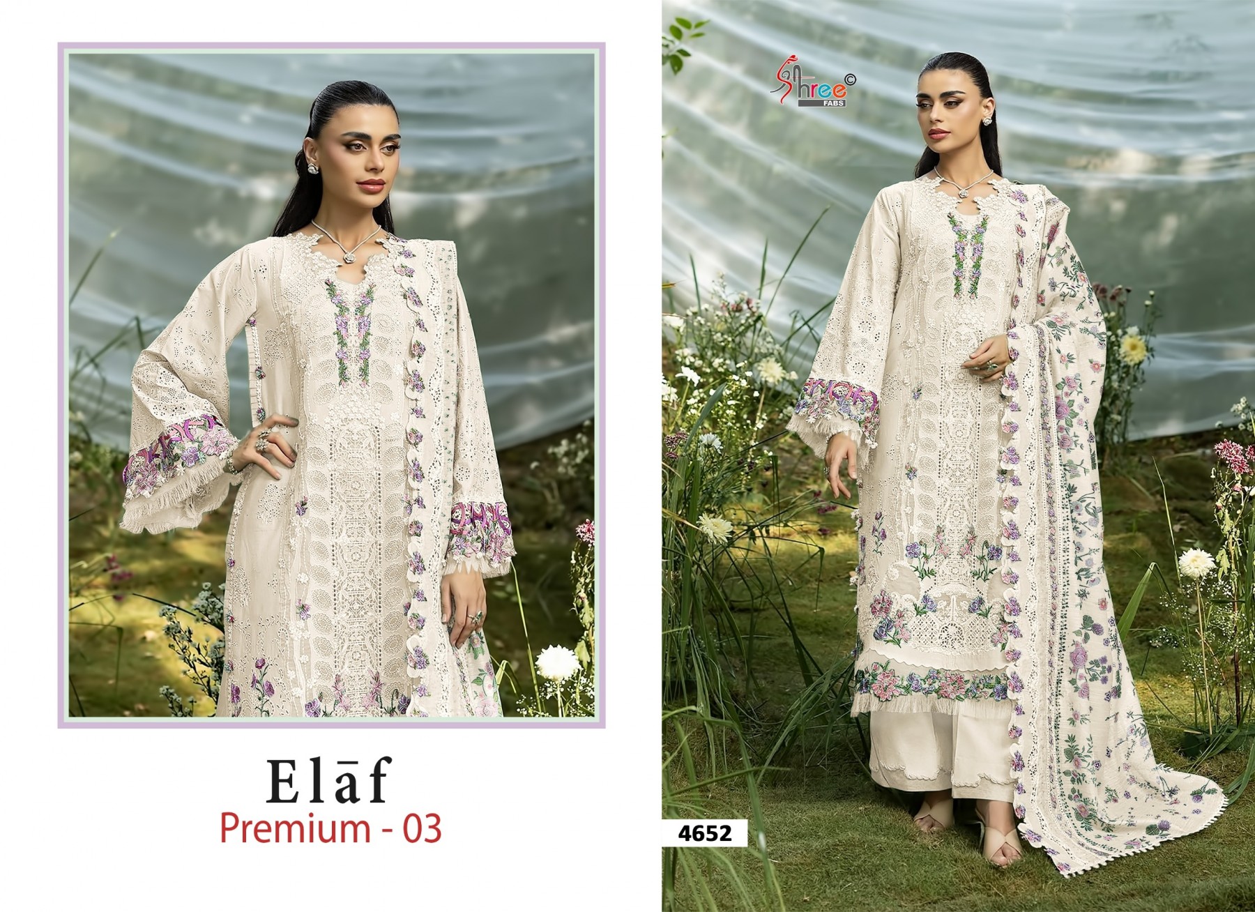 ELAF PREMIUM-03 Heavy Embroidered Dupatta Collection