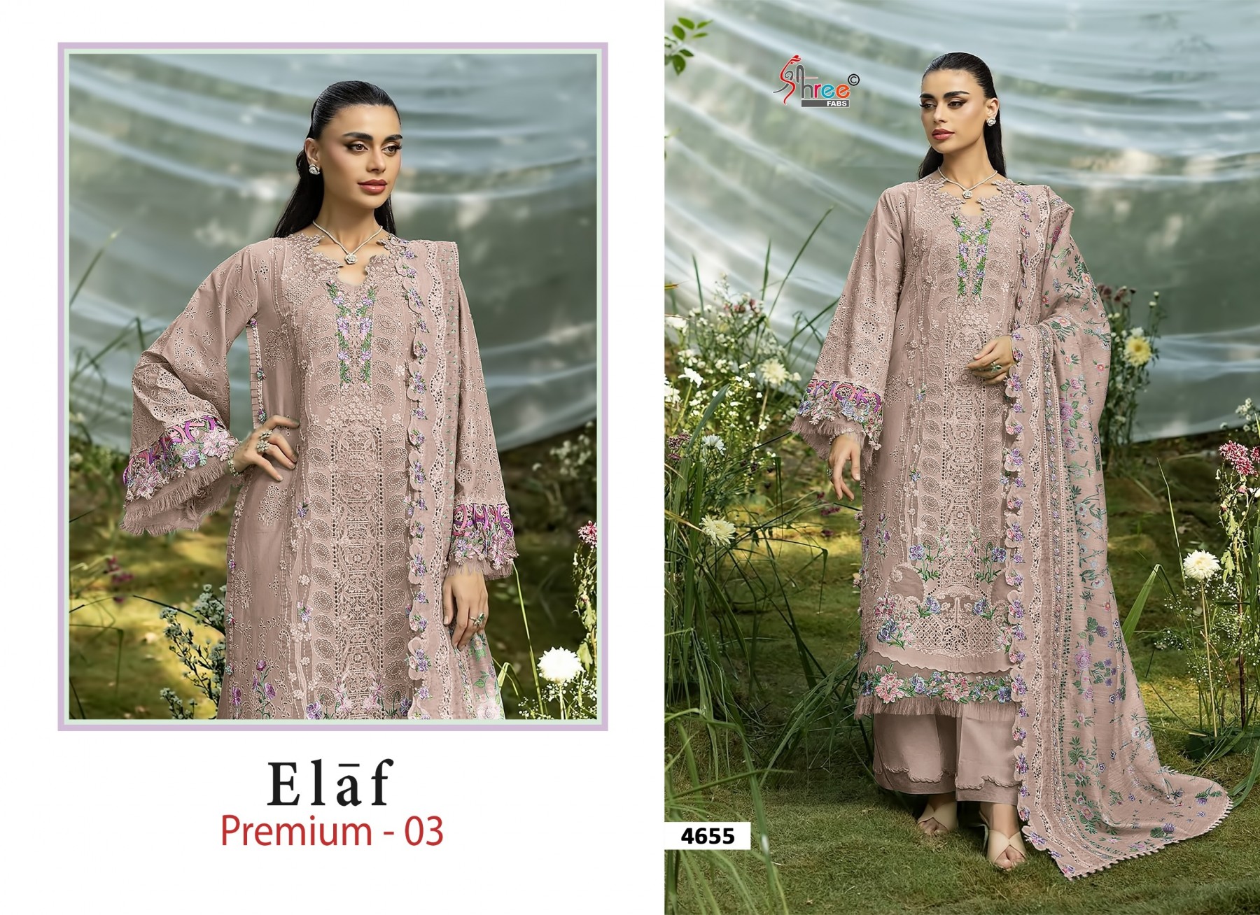 ELAF PREMIUM-03 Heavy Embroidered Dupatta Collection