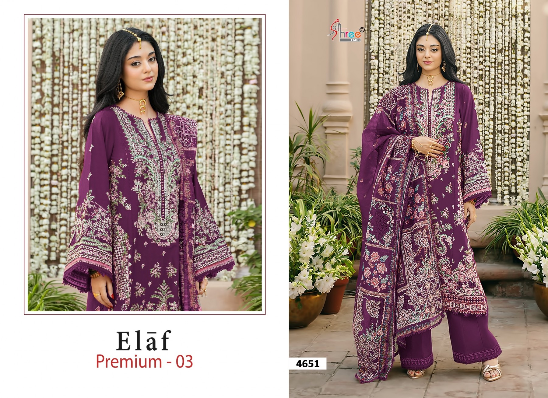 ELAF PREMIUM-03 Heavy Embroidered Dupatta Collection