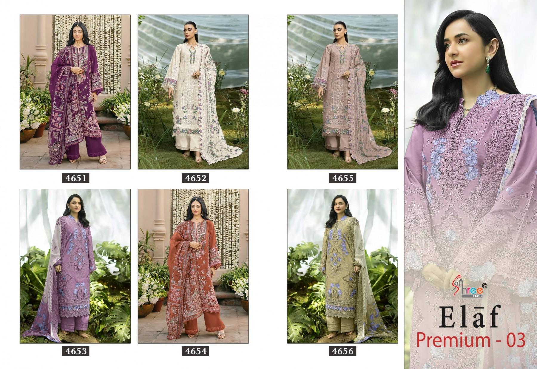 ELAF PREMIUM-03 Heavy Embroidered Dupatta Collection