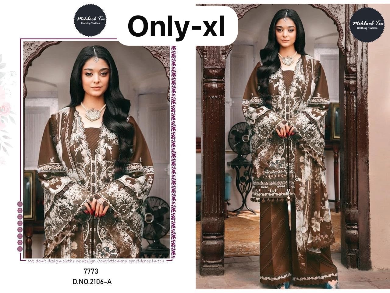 MEHBOOB TEX | 2106-2108 | Cambric Cotton Embroidered Ready-to-Wear Collection